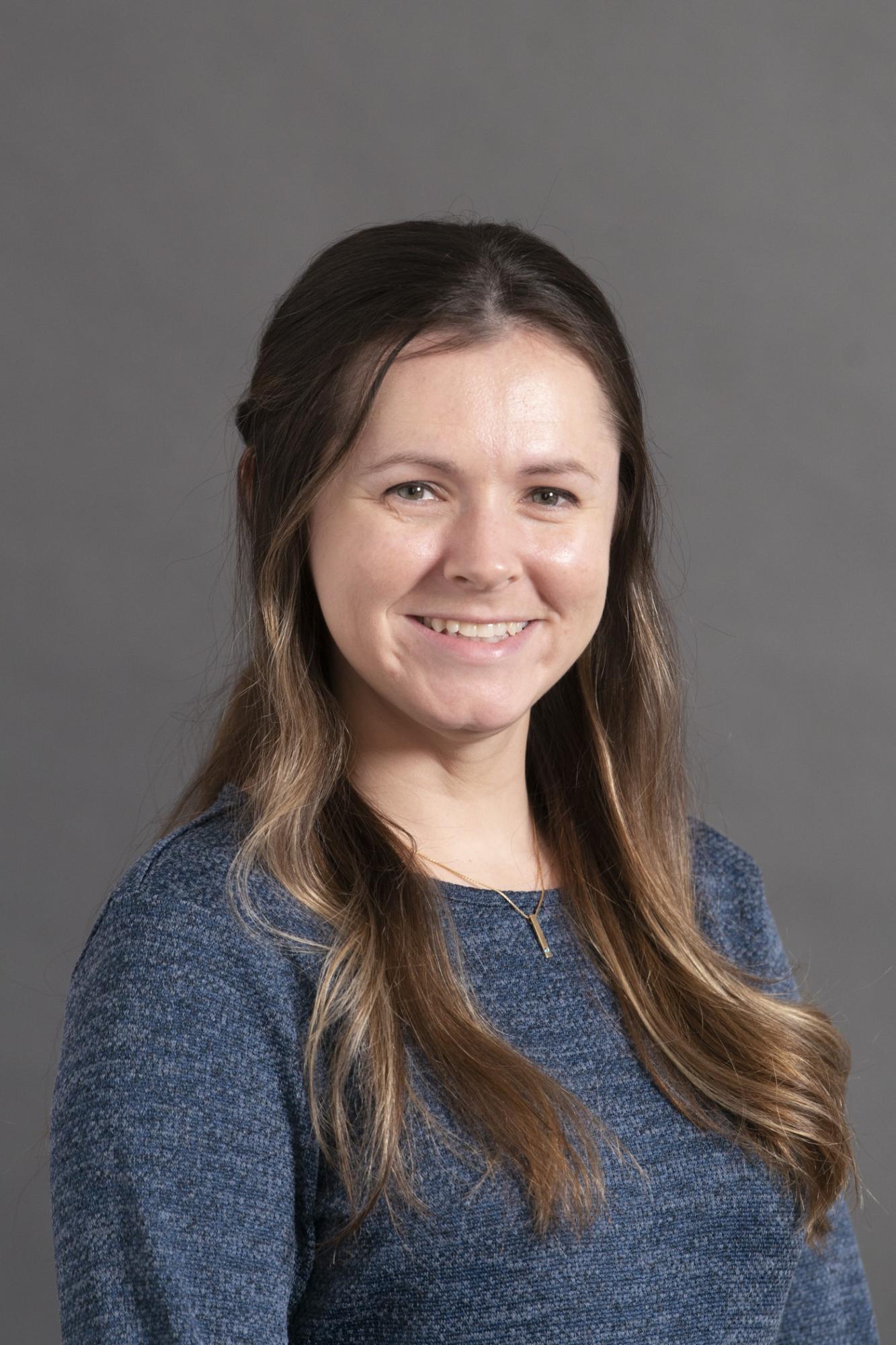 Woman smiling long hair